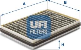 UFI 54.322.00 - Filtre, air de l'habitacle cwaw.fr