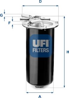 UFI 55.411.01 - Filtre à carburant cwaw.fr