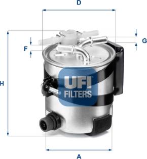 UFI 55.418.00 - Filtre à carburant cwaw.fr