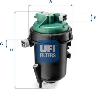 UFI 55.145.00 - Filtre à carburant cwaw.fr