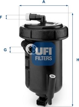 UFI 55.147.00 - Filtre à carburant cwaw.fr