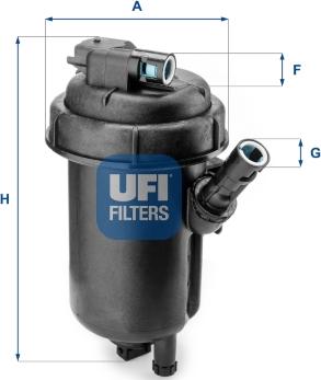 UFI 55.152.00 - Filtre à carburant cwaw.fr