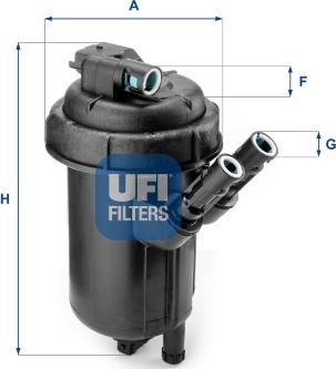 UFI 55.114.00 - Filtre à carburant cwaw.fr