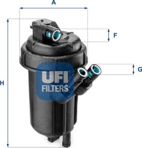 UFI 55.114.01 - Filtre à carburant cwaw.fr