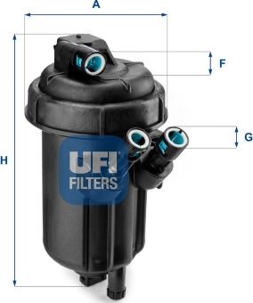 UFI 55.116.01 - Filtre à carburant cwaw.fr