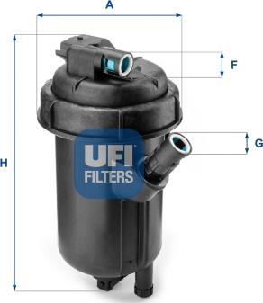 UFI 55.134.00 - Filtre à carburant cwaw.fr