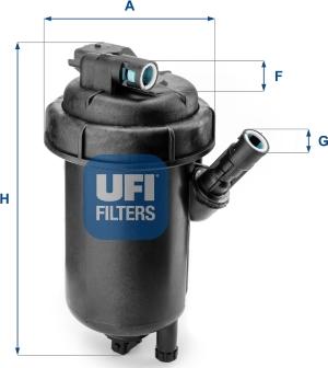 UFI 55.120.00 - Filtre à carburant cwaw.fr