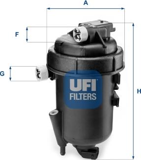 UFI 55.179.00 - Filtre à carburant cwaw.fr