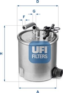 UFI 55.394.00 - Filtre à carburant cwaw.fr