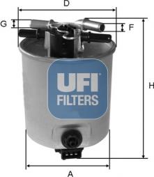 UFI 55.393.00 - Filtre à carburant cwaw.fr