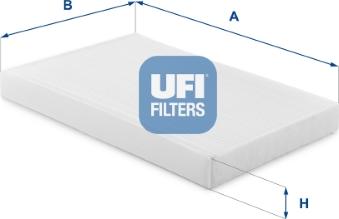 UFI 53.454.00 - Filtre, air de l'habitacle cwaw.fr