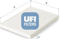 UFI 53.455.00 - Filtre, air de l'habitacle cwaw.fr