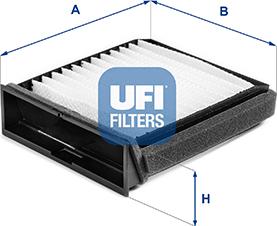 UFI 53.404.00 - Filtre, air de l'habitacle cwaw.fr