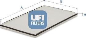 UFI 53.001.00 - Filtre, air de l'habitacle cwaw.fr