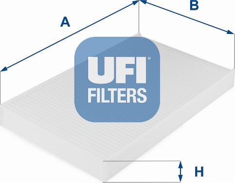 UFI 53.038.00 - Filtre, air de l'habitacle cwaw.fr