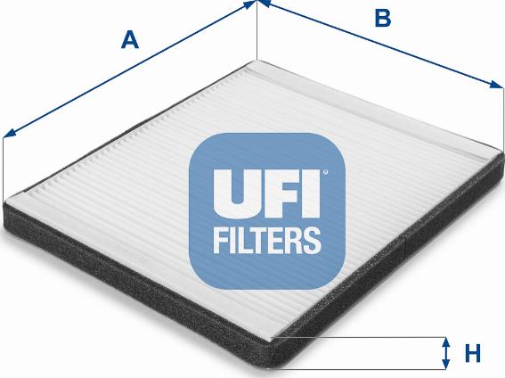 UFI 53.075.00 - Filtre, air de l'habitacle cwaw.fr