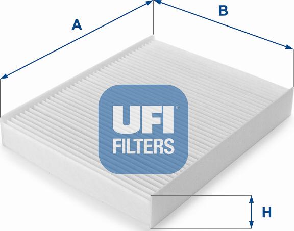 UFI 53.076.00 - Filtre, air de l'habitacle cwaw.fr