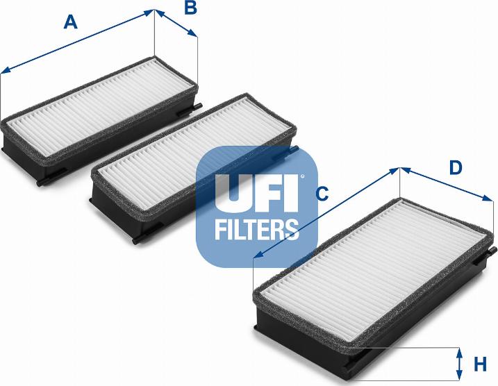 UFI 53.070.00 - Filtre, air de l'habitacle cwaw.fr