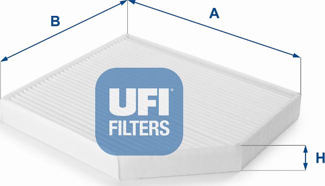 UFI 53.153.00 - Filtre, air de l'habitacle cwaw.fr