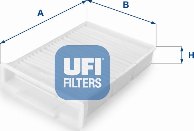 UFI 53.132.00 - Filtre, air de l'habitacle cwaw.fr