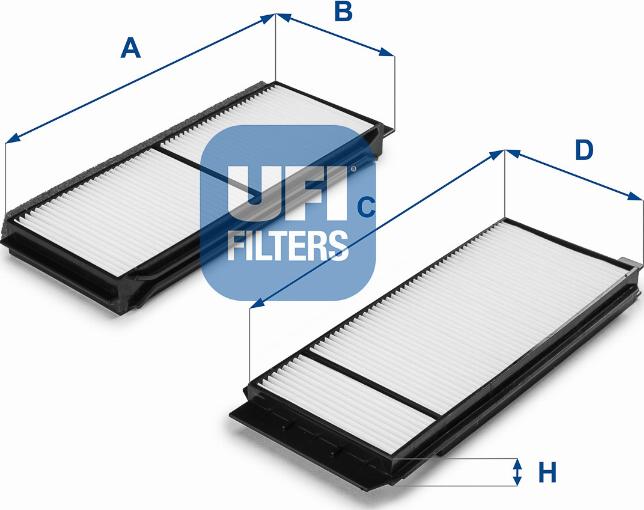 UFI 53.120.00 - Filtre, air de l'habitacle cwaw.fr