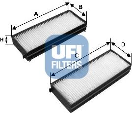 UFI 53.201.00 - Filtre, air de l'habitacle cwaw.fr