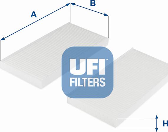 UFI 53.259.00 - Filtre, air de l'habitacle cwaw.fr