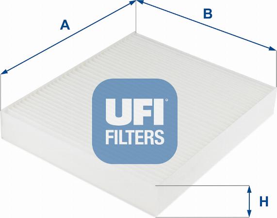 UFI 53.254.00 - Filtre, air de l'habitacle cwaw.fr