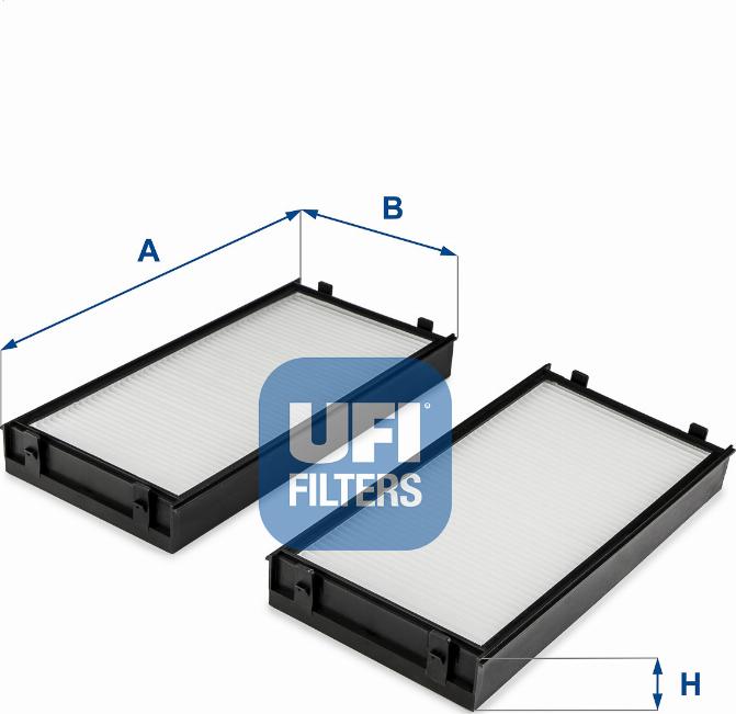 UFI 53.255.00 - Filtre, air de l'habitacle cwaw.fr