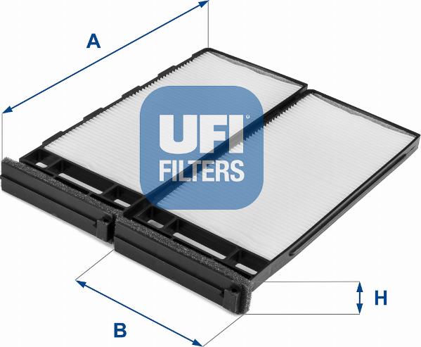 UFI 53.258.00 - Filtre, air de l'habitacle cwaw.fr