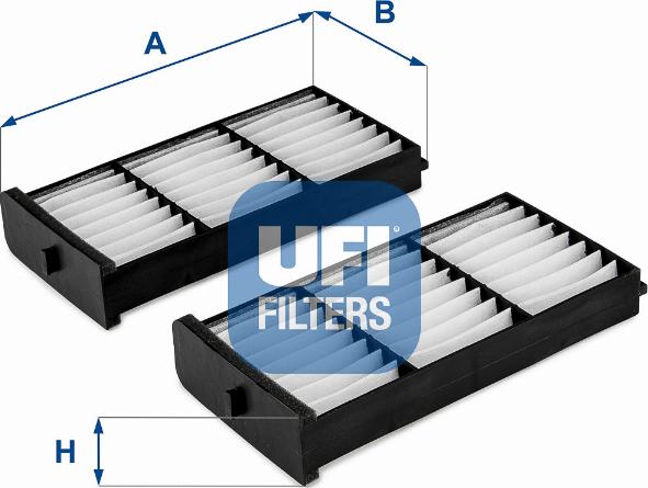 UFI 53.274.00 - Filtre, air de l'habitacle cwaw.fr