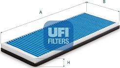 UFI 34.195.00 - Filtre, air de l'habitacle cwaw.fr