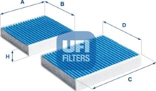 UFI 34.164.00 - Filtre, air de l'habitacle cwaw.fr