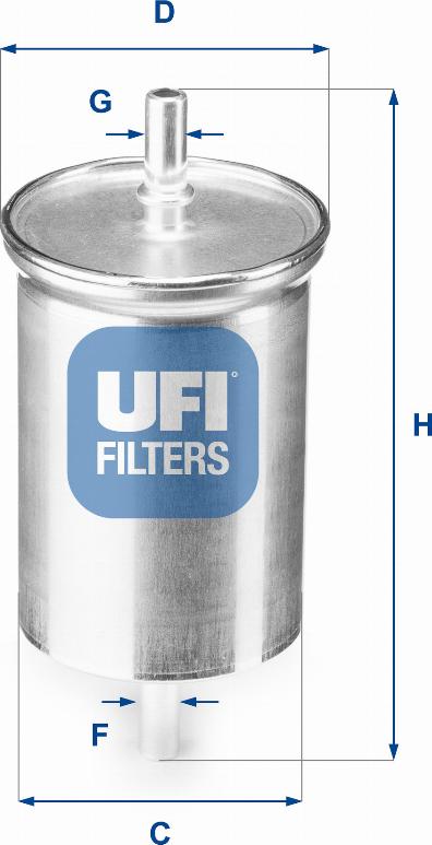 UFI 31.923.00 - Filtre à carburant cwaw.fr