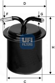 UFI 31.541.00 - Filtre à carburant cwaw.fr