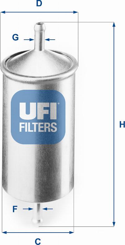 UFI 31.501.00 - Filtre à carburant cwaw.fr