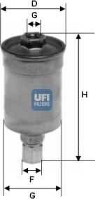 UFI 31.511.00 - Filtre à carburant cwaw.fr