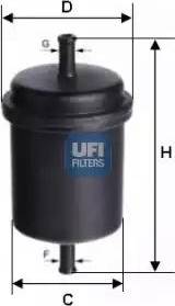 UFI 31.691.00 - Filtre à carburant cwaw.fr