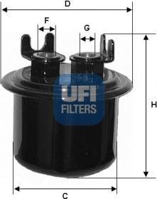 UFI 31.539.00 - Filtre à carburant cwaw.fr