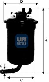 UFI 31.695.00 - Filtre à carburant cwaw.fr