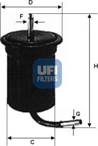 UFI 31.761.00 - Filtre à carburant cwaw.fr