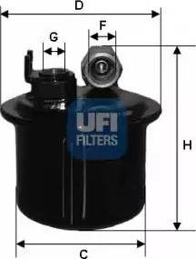 UFI 31.698.00 - Filtre à carburant cwaw.fr