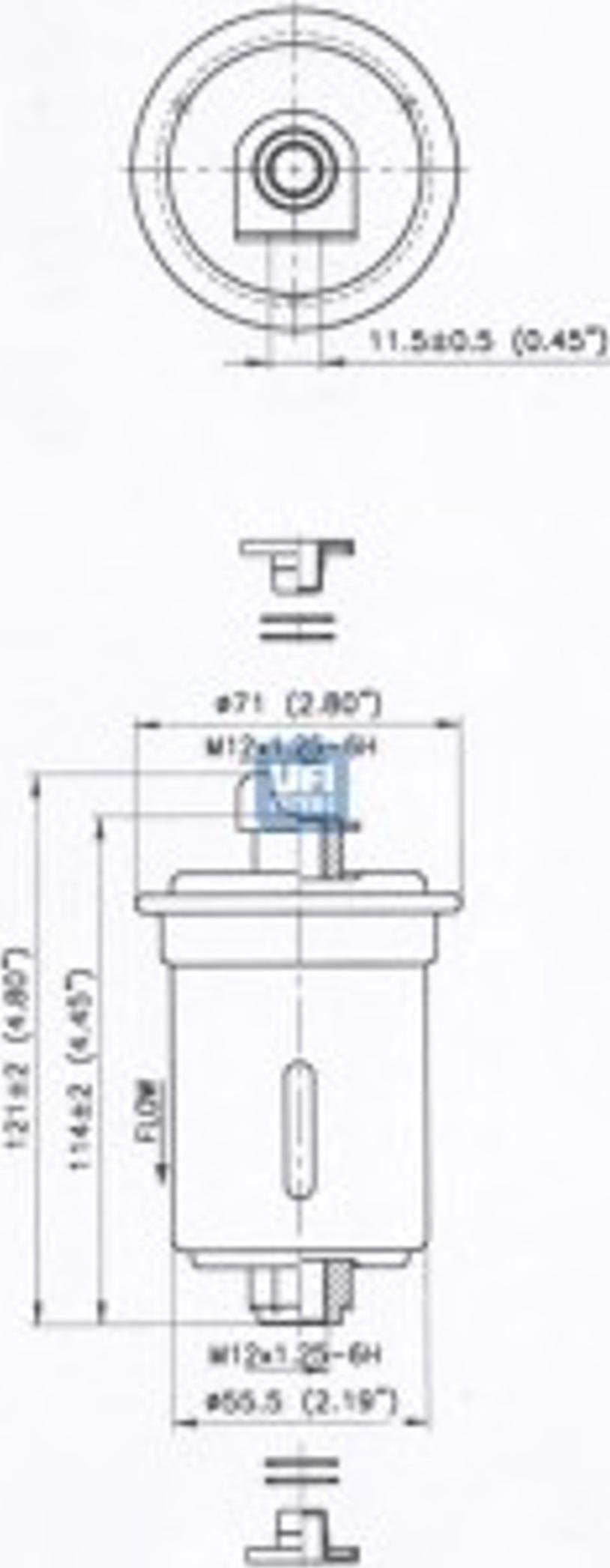 UFI 31.640.00 - Filtre à carburant cwaw.fr