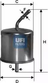 UFI 31.625.00 - Filtre à carburant cwaw.fr