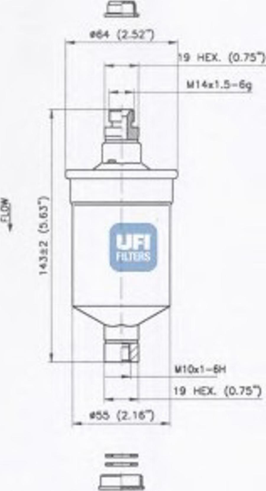 UFI 31.676.00 - Filtre à carburant cwaw.fr