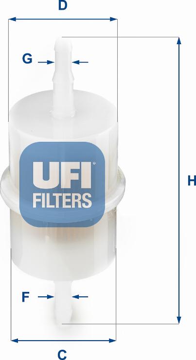 UFI 31.001.00 - Filtre à carburant cwaw.fr