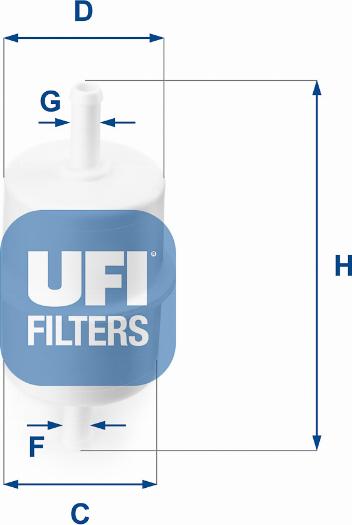 UFI 31.010.00 - Filtre à carburant cwaw.fr