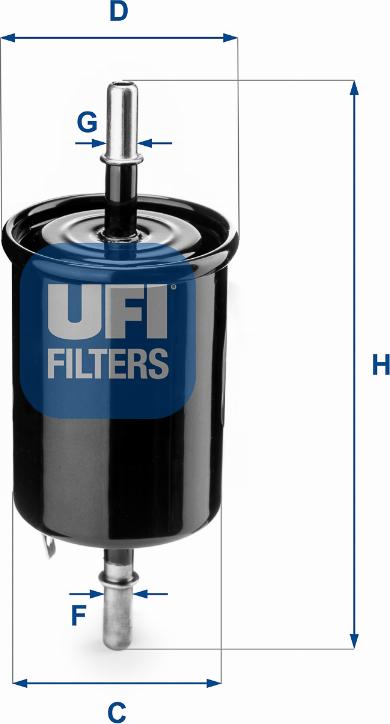 UFI 31.843.00 - Filtre à carburant cwaw.fr