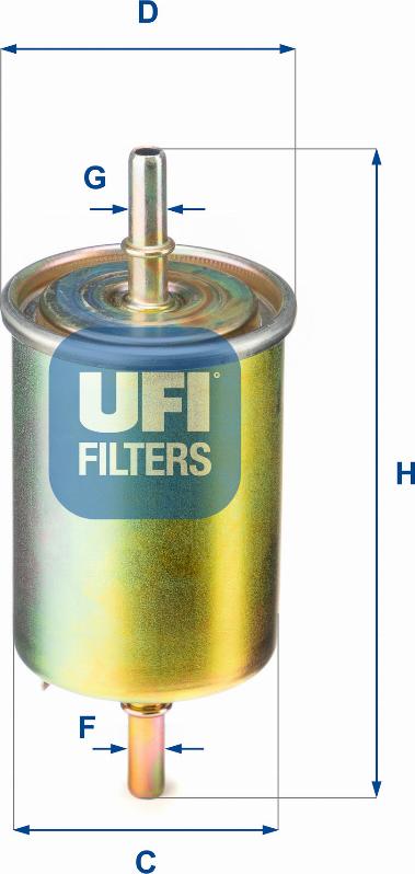 UFI 31.850.00 - Filtre à carburant cwaw.fr