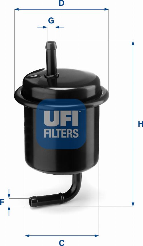 UFI 31.801.00 - Filtre à carburant cwaw.fr